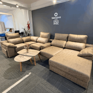 Sofá París 3 Chaise Lounge izquierdo + Consola de Audio Bluetooth + Módulos